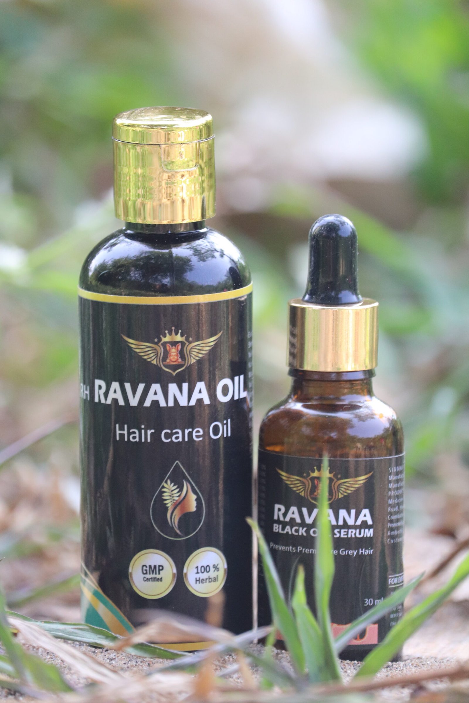 Sample Pack For Grey Hair – இளநரை ( 100 ml Hair Oil + 30 ml Serum Combo ) - Image 2